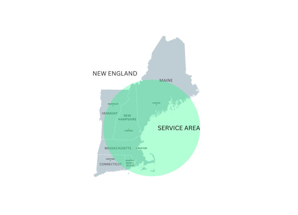 TEKON's New England Service Area_ MA. NH. RI & ME